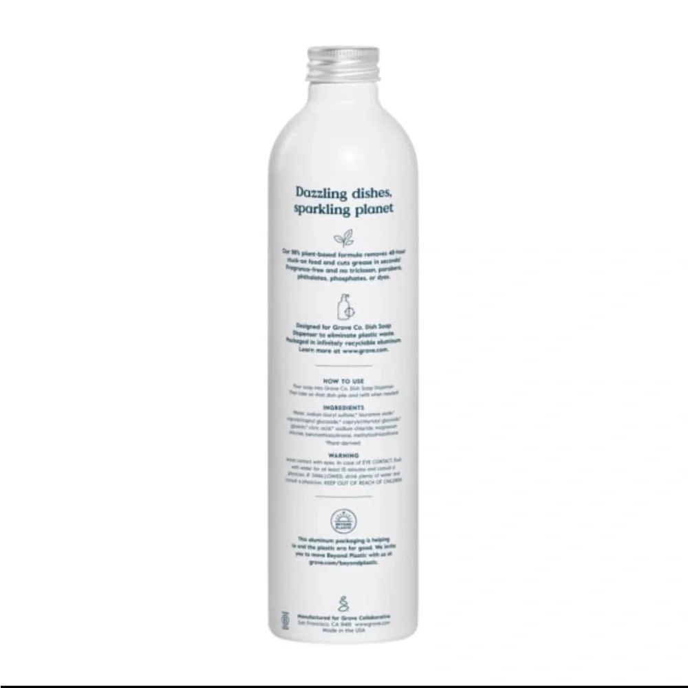 New 16 fl oz Grove Co. Ultimate Dish Soap - Picture 2 of 3